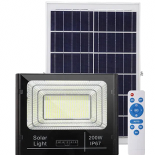 MTSOLAR Model-100w Đèn pha năng lượng mặt trời báo pin ngoài 