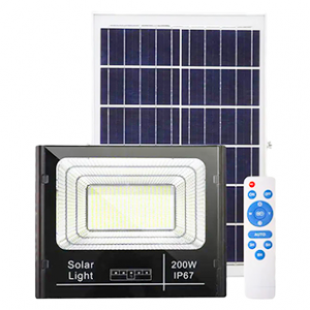 MTSOLAR Model-200w Đèn pha năng lượng mặt trời báo pin ngoài